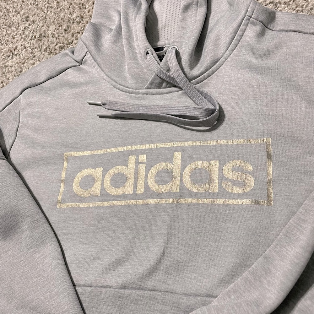 Adidas Sweatshirt Grey and Gold